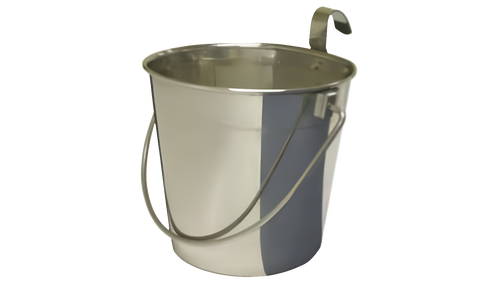 Bucket Flat Sided with Handle