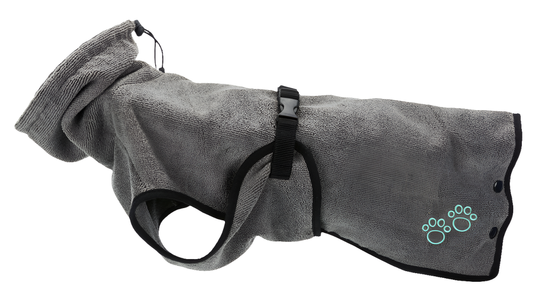 Bathrobe for Dogs Grey