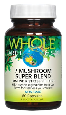 Whole Earth & Sea 7 Mushrooms Super Blend 60 caps